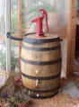 White Oak Rain Barrel with Pump